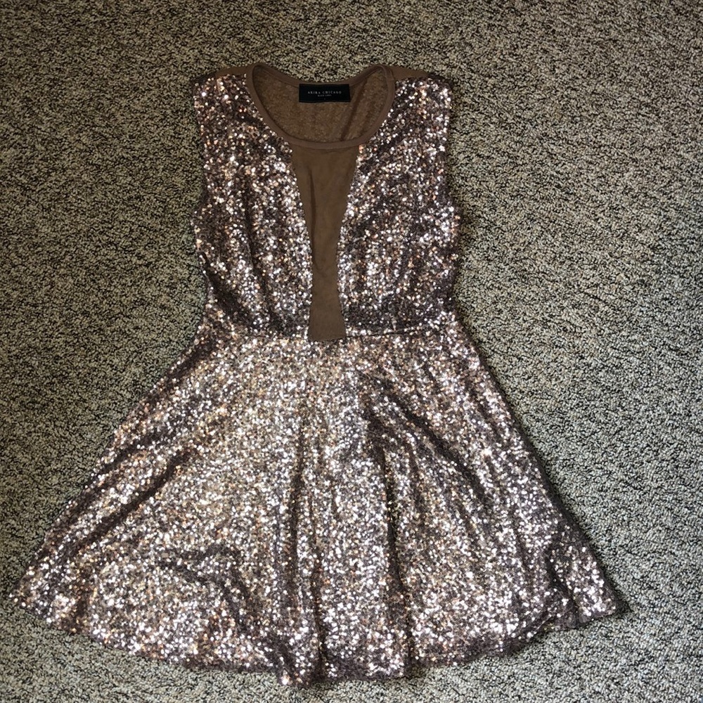Sparkly gold dress